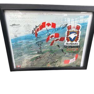 Skyhawks Canadian Armed Forces Parachute Team Framed Signed Picture 2015